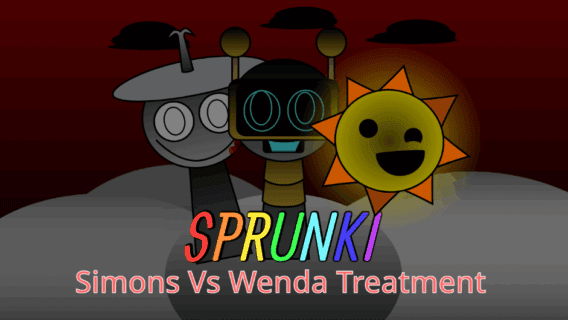 Sprunki But Wenda vs Simon Treatment Gameplay